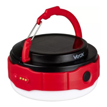 LED Акумуляторний ліхтарик на сонячній батареї з регулюванням яскравості з функцією Power Bank LED/3W/5V 3000/4000/6500K IPX6 500 лм 2000 mAh