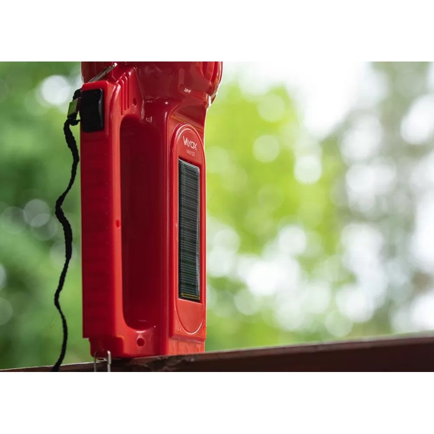 LED Акумуляторний ліхтарик на сонячній батареї LED/7W/230V 400 лм 3200 mAh