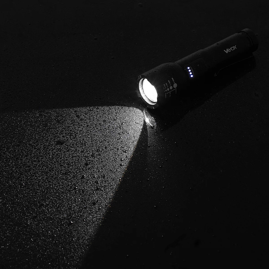 LED Акумуляторний ліхтарик з регулюванням яскравості LED/20W/5V IPX4 800 лм 2000 mAh