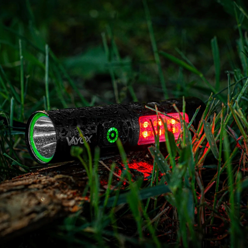 LED Акумуляторний ліхтарик з регулюванням яскравості з червоним світлом LED/5W/5V IPX4 250 лм 2000 mAh