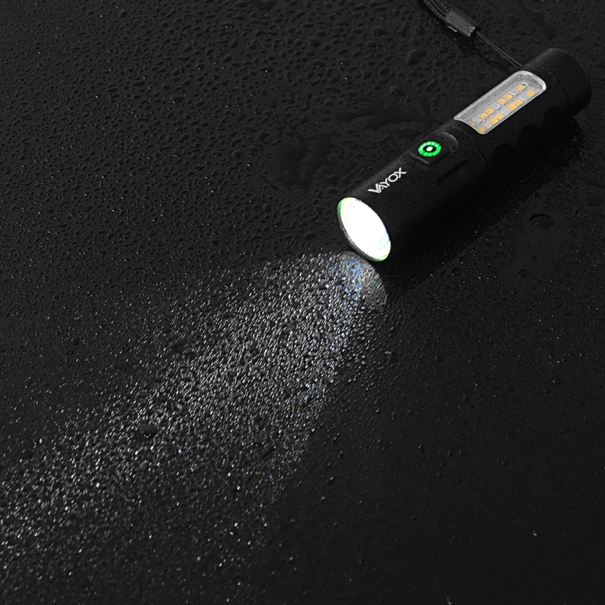 LED Акумуляторний ліхтарик з регулюванням яскравості з червоним світлом LED/5W/5V IPX4 250 лм 2000 mAh