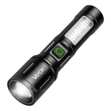 LED Акумуляторний ліхтарик з регулюванням яскравості з червоним світлом LED/5W/5V IPX4 260 лм 2000 mAh