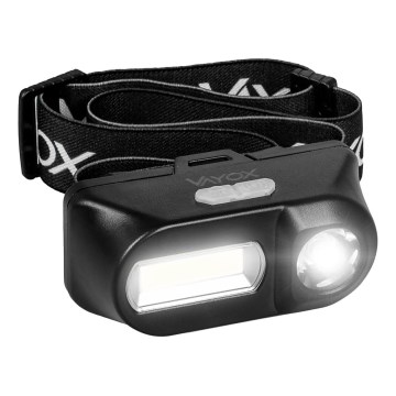 LED Акумуляторний налобний ліхтар з регулюванням яскравості 2xLED/5V IPX4 250 лм 2000 mAh