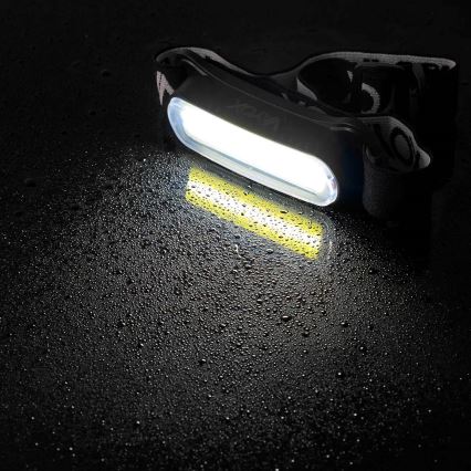 LED Акумуляторний налобний ліхтар з регулюванням яскравості LED/5V IPX4 300 лм 1200 mAh
