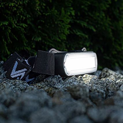 LED Акумуляторний налобний ліхтар з регулюванням яскравості LED/5V IPX4 300 лм 1200 mAh