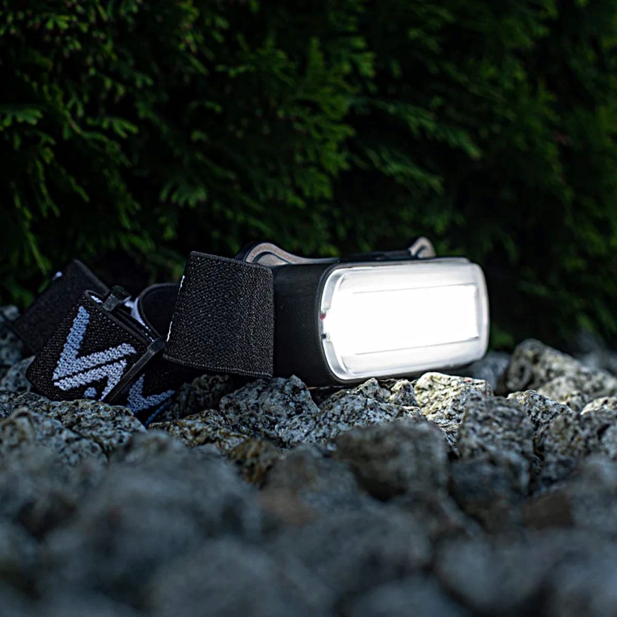 LED Акумуляторний налобний ліхтар з регулюванням яскравості LED/5V IPX4 300 лм 1200 mAh