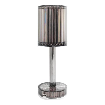 LED аккумуляторная сенсорная настольная лампа SIMPLE LED/1W/5V 3000-6000K 2400 mAh дымчато-серая