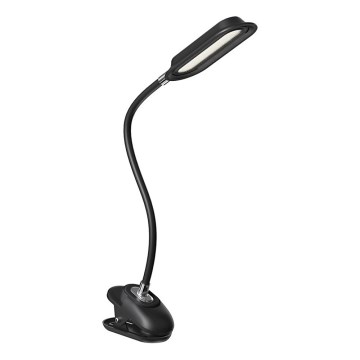 LED+CCT Диммируемая настольная лампа с зажимом CLIP LED/7,5W/230V 3000/4200/5000K чёрная