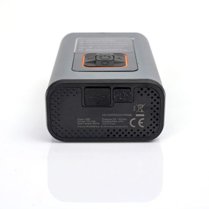 LED Цифровий кишеньковий компресор 3в1 4000 mAh 5W чорний