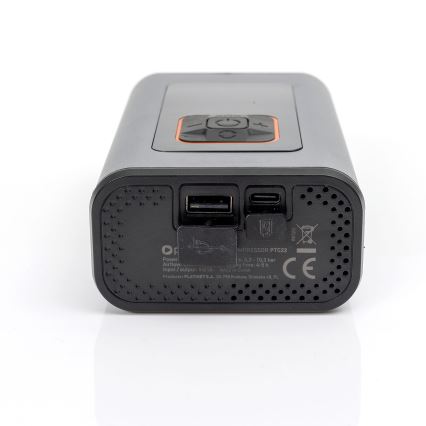 LED Цифровий кишеньковий компресор 3в1 4000 mAh 5W чорний