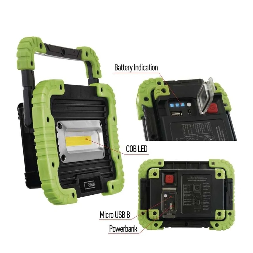 LED COB Акумуляторний прожектор LED/3,7V 3000 mAh IP44