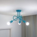LED детская накладная люстра OXFORD 3xE27/15W/230V синяя