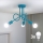 LED детская накладная люстра OXFORD 3xE27/15W/230V синяя