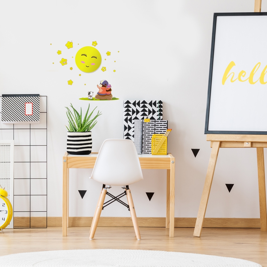 Светодиодный детский настенный светильник 1xLED/0,6W/3xAAA