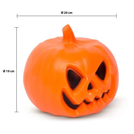 LED Декорація зі звуковим ефектом HALLOWEEN LED/3xAAA гарбуз