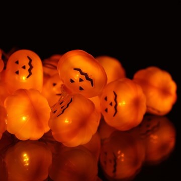 LED Декоративна гірлянда HALLOWEEN 20xLED/3xAA/теплий білий 3,3м гарбуз