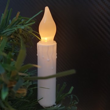 LED декоративная гирлянда 10xLED/2xAA 1,65 м тёпло-белые свечи