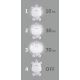 LED Димерна дитяча приліжкова лампа  LED/2,5W/230V сірий бегемот
