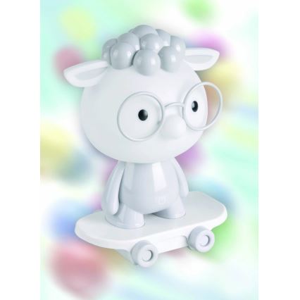 LED Димерна дитяча приліжкова лампа LED/2,5W/230V сіра вівця