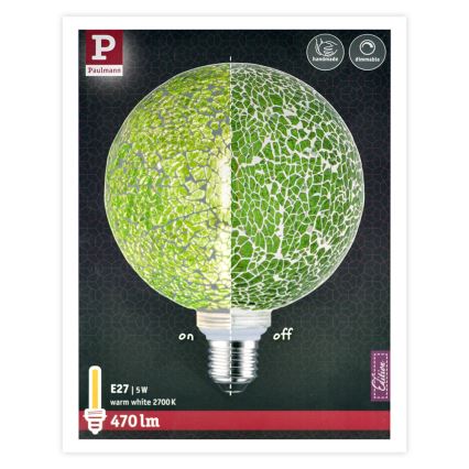 LED Димерна лампочка MOSAIC G125 E27/5W/230V 2700K - Paulmann 28747