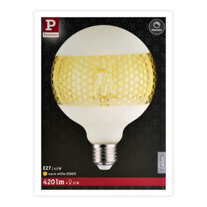 LED Димерна лампочка CLASSIC G125 E27/4,5W/230V 2500K - Paulmann 28770