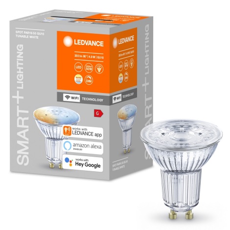 LED Димерна лампочка SMART+ GU10/5W/230V 2700K-6500K Wi-Fi - Ledvance