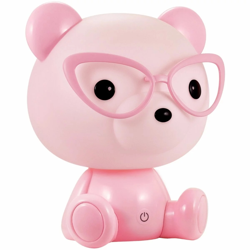 LED Димерний дитячий нічник LED/2,5W ведмедик рожевий