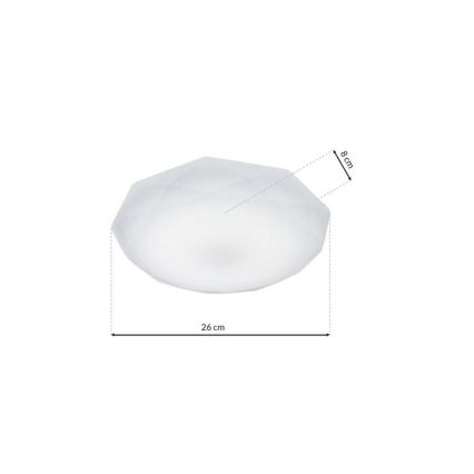 LED Димерний стельовий світильник HEX LED/12W/230V
