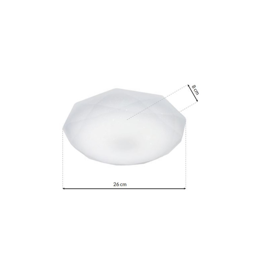 LED Димерний стельовий світильник HEX LED/12W/230V