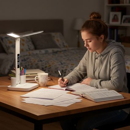 Светодиодная диммируемая аккумуляторная настольная лампа NOBLITE P LED/5W/5V 3000/4000/6000K 2200 mAh белая
