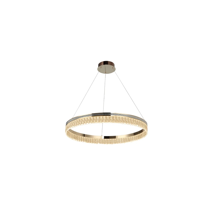 LED диммируемая хрустальная подвесная люстра на тросе THALIA LED/55W/230V 3000-6000K диаметр 80 см + пульт дистанционного управления