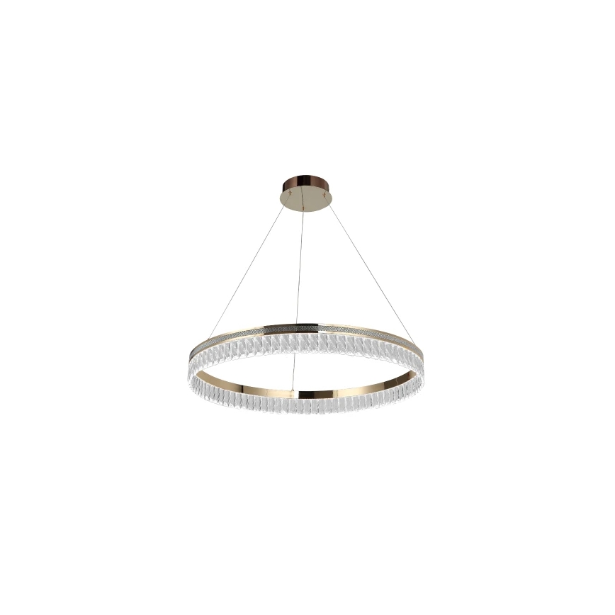 LED диммируемая хрустальная подвесная люстра на тросе THALIA LED/55W/230V 3000-6000K диаметр 80 см + пульт дистанционного управления