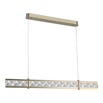 LED диммируемая хрустальная люстра на тросовом подвесе ENRIQUE LED/20W//230V 3000-6000K + пульт дистанционного управления