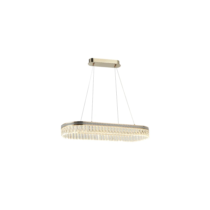 Диммируемая хрустальная люстра на тросовом подвесе THALIA LED/50W/230V 3000-6000K + пульт дистанционного управления