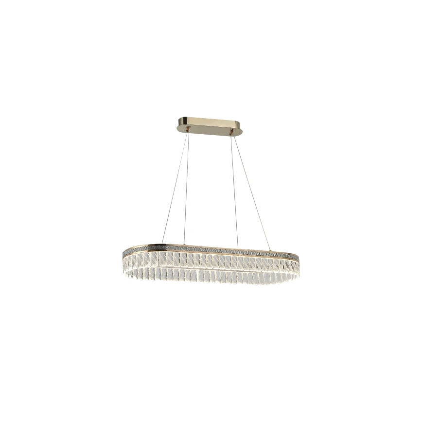 Диммируемая хрустальная люстра на тросовом подвесе THALIA LED/50W/230V 3000-6000K + пульт дистанционного управления