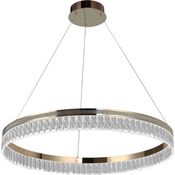 LED диммируемая хрустальная подвесная люстра на тросе THALIA LED/55W/230V 3000-6000K диаметр 80 см + пульт дистанционного управления