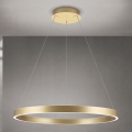 LED диммируемая подвесная люстра на тросе KOLK LED/80W/230V 2700/3000/4000K диаметр 80 см золотая