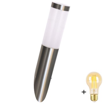 LED диммируемый наружный настенный светильник LIVIA 1xE27/6W/230V 2700-6500K Wi-Fi IP44 серебристый