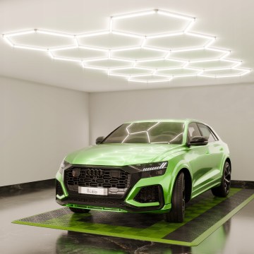 LED Диммируемый потолочный светильник HEXAGON LED/570W/85-265V 5000K 522x298 cm CRI 90 IP54 белый