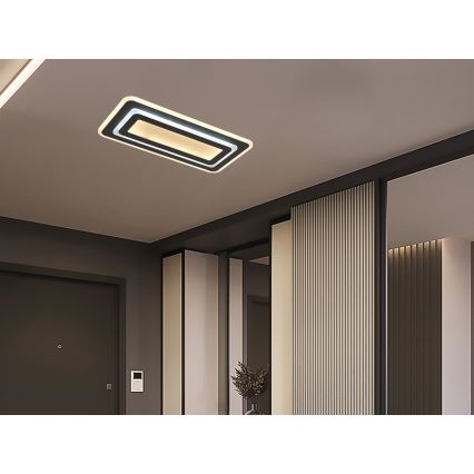 Светодиодный диммируемый потолочный светильник LED/85W/230V 3000-6500K черный + пульт дистанционного управления