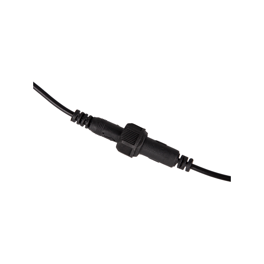 Диммируемый солнечный подвесной светильник на тросе с датчиком, 2xLED/1,8W/3,7V, IP44, 6500K, 2400 mAh + дистанционное управление