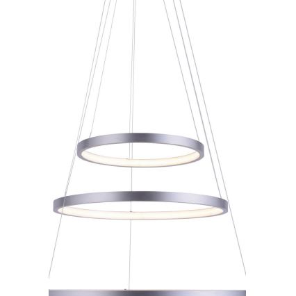 Leuchten Direkt 11526-55 - Світлодіодна регульована люстра на тросовому підвісі CIRCLE LED/13,5W/230V + LED/19,5W + LED/24W