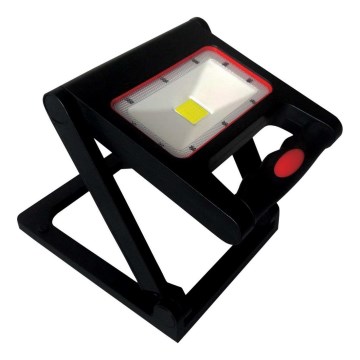 LED Димований акумуляторний прожектор LED/10W/3,7V 4000 mAh IP54 чорний