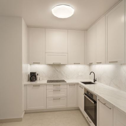 Стельовий LED-світильник з регулюванням яскравості HEX LED/72W/230V 3000-6000K діам. 50 см білий + пульт дистанційного керування