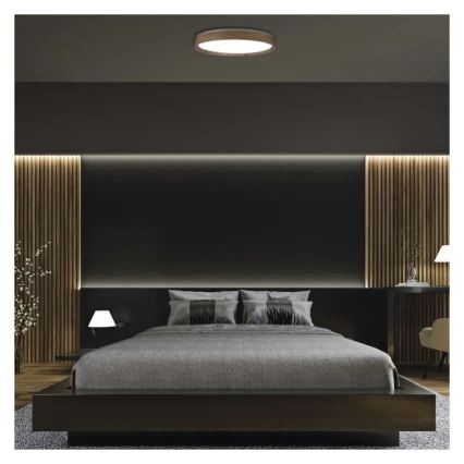 LED-стельовий світильник ILVI з регулюванням яскравості LED/45W/230V 2700-6500K, діаметр 50 см, бежевий + пульт дистанційного керування