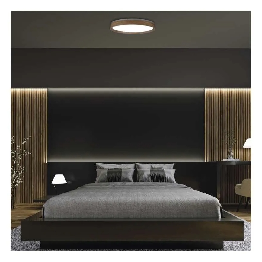 LED-стельовий світильник ILVI з регулюванням яскравості LED/45W/230V 2700-6500K, діаметр 50 см, бежевий + пульт дистанційного керування
