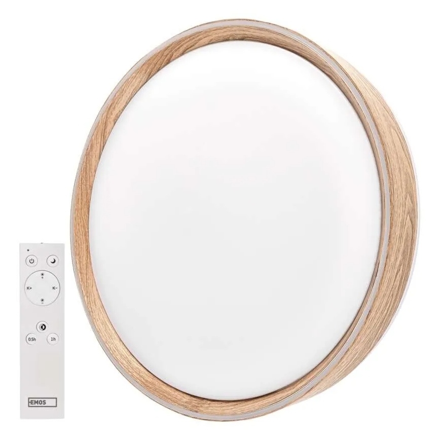 LED-стельовий світильник ILVI з регулюванням яскравості LED/45W/230V 2700-6500K, діаметр 50 см, бежевий + пульт дистанційного керування