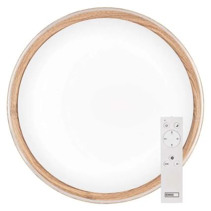 LED-стельовий світильник ILVI з регулюванням яскравості LED/45W/230V 2700-6500K, діаметр 50 см, бежевий + пульт дистанційного керування
