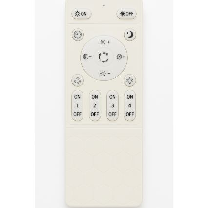 Димований світлодіодний стельовий світильник LED/45W/230V 3000-6500K білий + пульт дистанційного керування