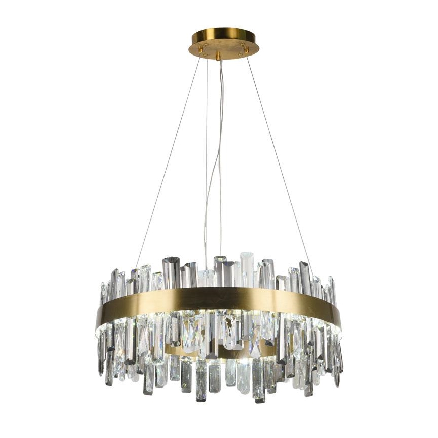 Світлодіодна регульована кришталева люстра на тросі LED/80W/230V 3000-6500K + дистанційне керування